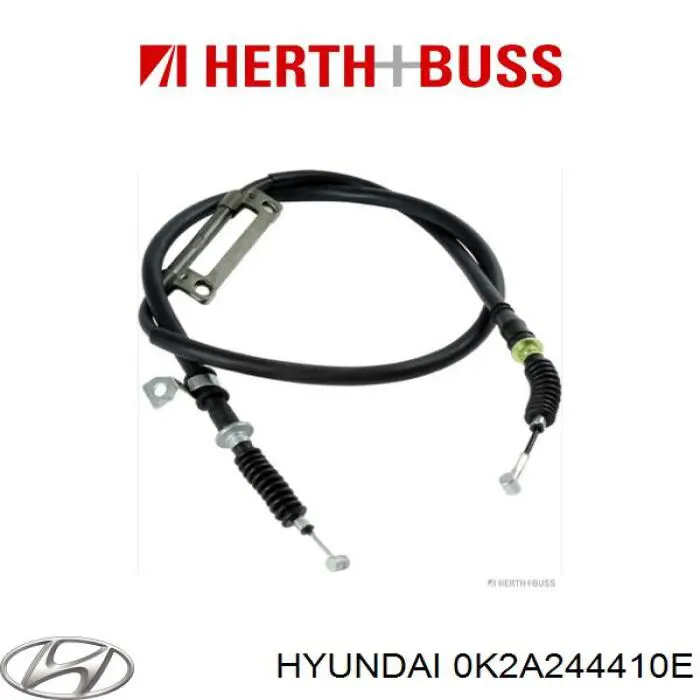 0K2A244410E Hyundai/Kia Трос ручного тормоза задний, правый