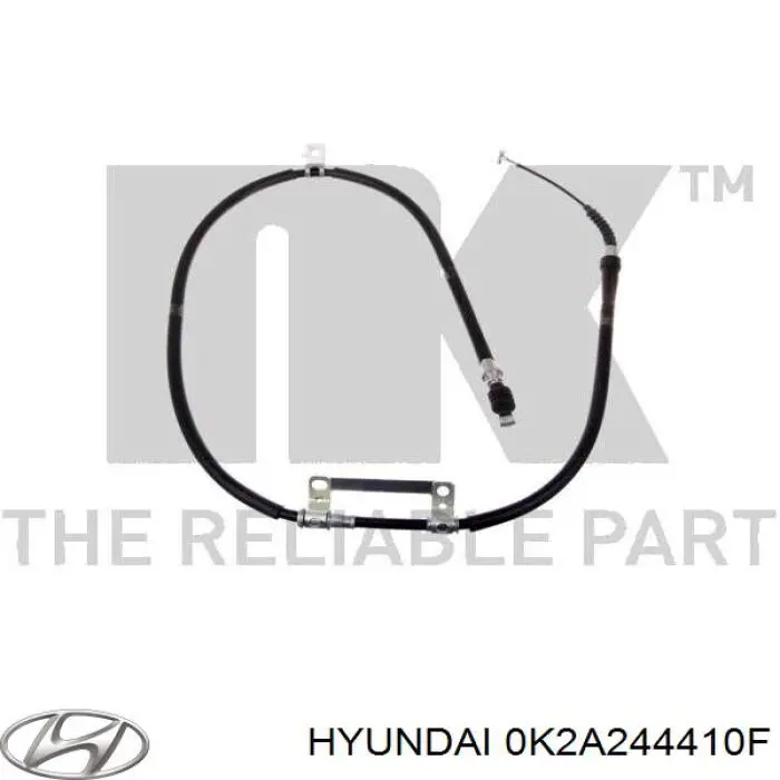 Задний правый трос ручника 0K2A244410F Hyundai/Kia