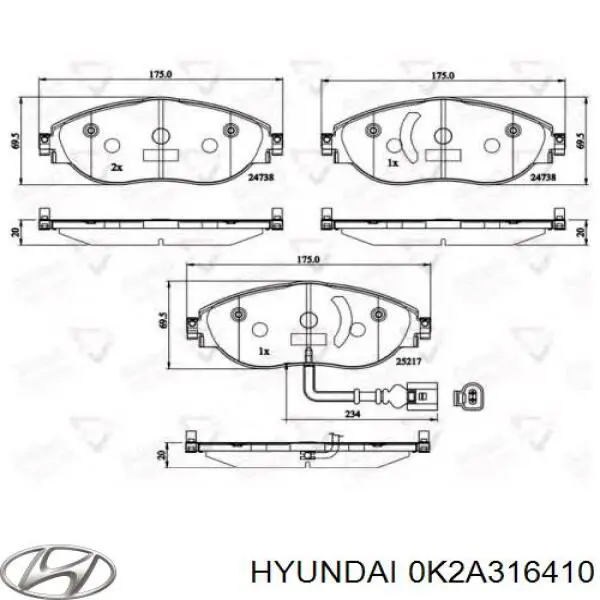 Лепестковая корзина сцепления Hyundai/Kia 0K2A316410 цена, от 37.01 USD