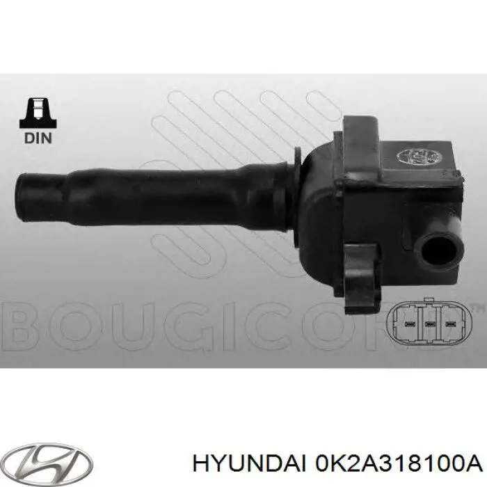 0K2A318100A Hyundai/Kia bobina de ignição