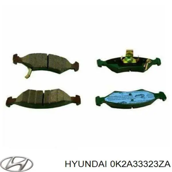 Передние тормозные колодки 0K2A33323ZA Hyundai/Kia