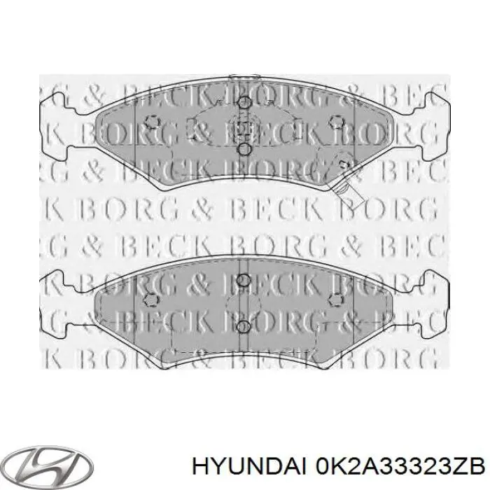 Колодки Hyundai/Kia 0K2A33323ZB цена, от 23.45 USD