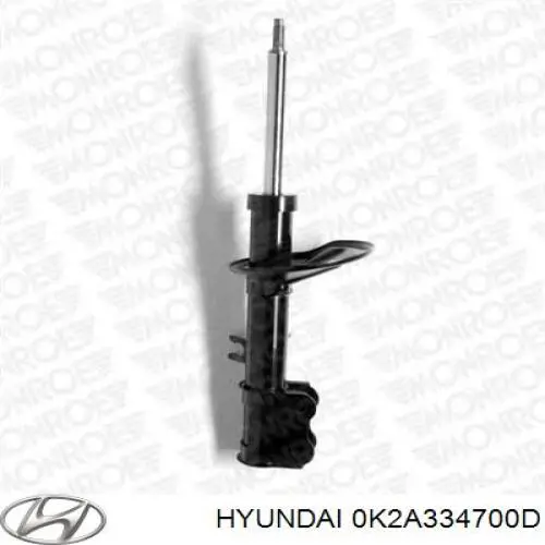 Амортизатор передний правый 0K2A334700D Hyundai/Kia