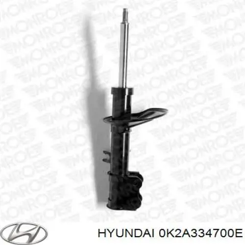 Амортизатор передний правый 0K2A334700E Hyundai/Kia