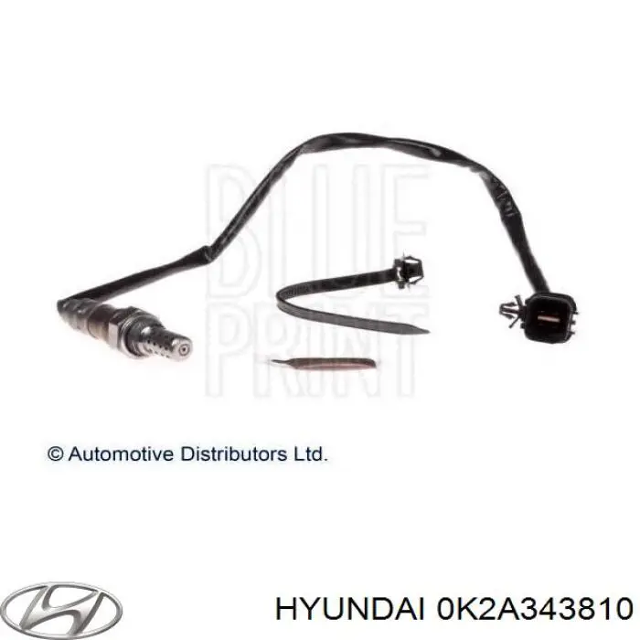 0K2A343810 Hyundai/Kia Гибкая тормозная трубка задняя