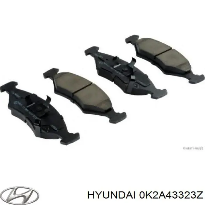 Передние тормозные колодки 0K2A43323Z Hyundai/Kia