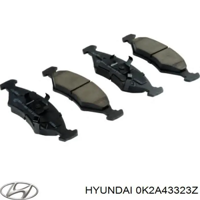 0K2A43323Z Hyundai/Kia колодки тормозные передние дисковые