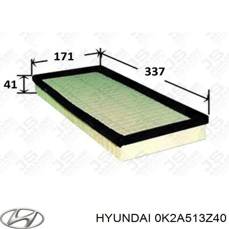 Элемент воздушного фильтра Hyundai/Kia 0K2A513Z40 цена, от 5.40 USD