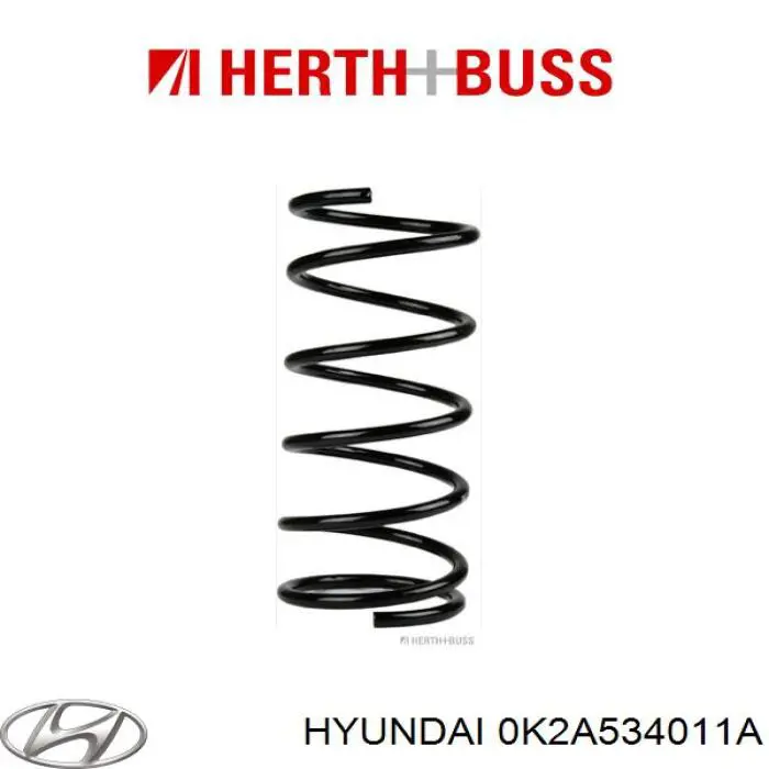 Передняя пружина 0K2A534011A Hyundai/Kia