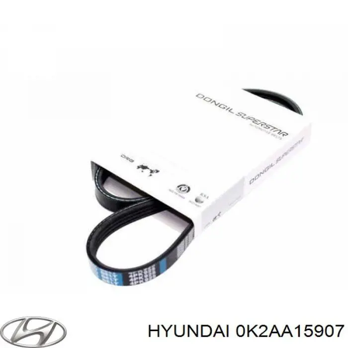 0K2AA15907 Hyundai/Kia ремень генератора