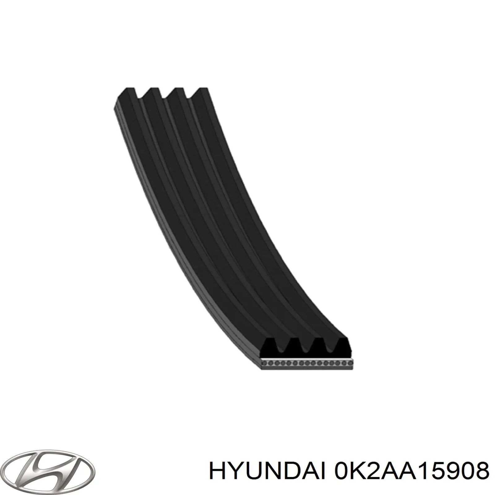 0K2AA15908 Hyundai/Kia ремень генератора