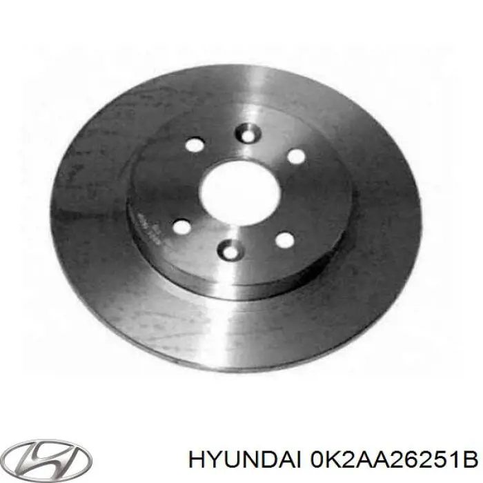 Тормозные диски 0K2AA26251B Hyundai/Kia