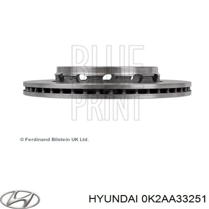 Купить 0K2AA33251 Hyundai/Kia Ротор тормозной