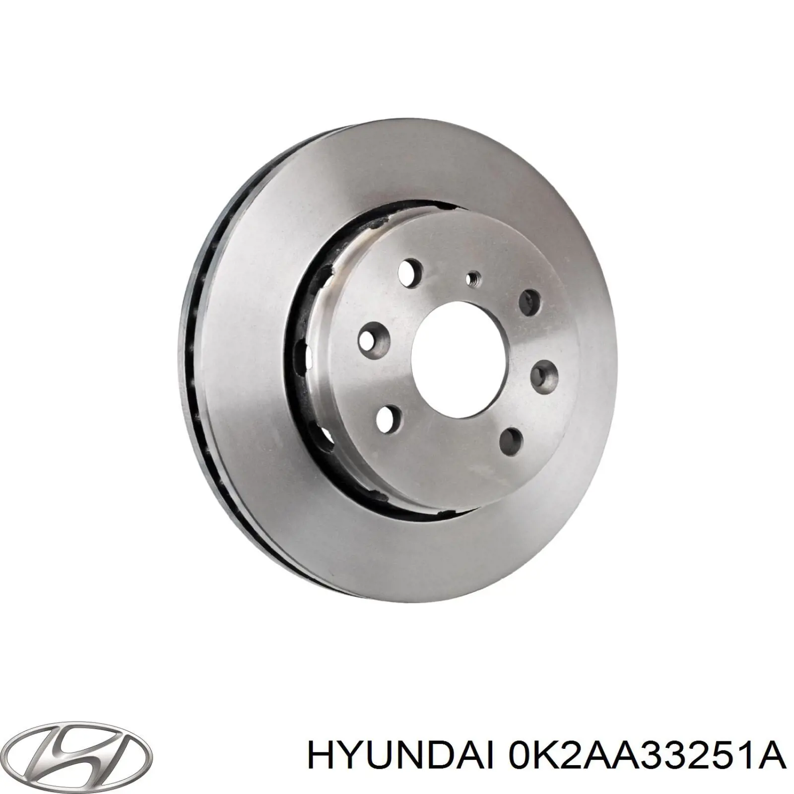 0K2AA33251A Hyundai/Kia Диск тормозной передний