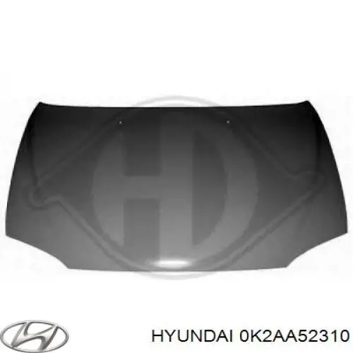 0K2B152310 Hyundai/Kia капот