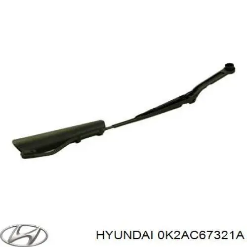 0K2AC67321A Hyundai/Kia braço de limpa-pára-brisas do pára-brisas