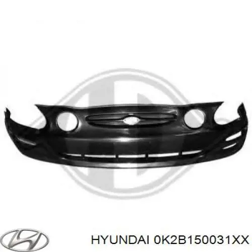 0K2B150031XX Hyundai/Kia pára-choque dianteiro