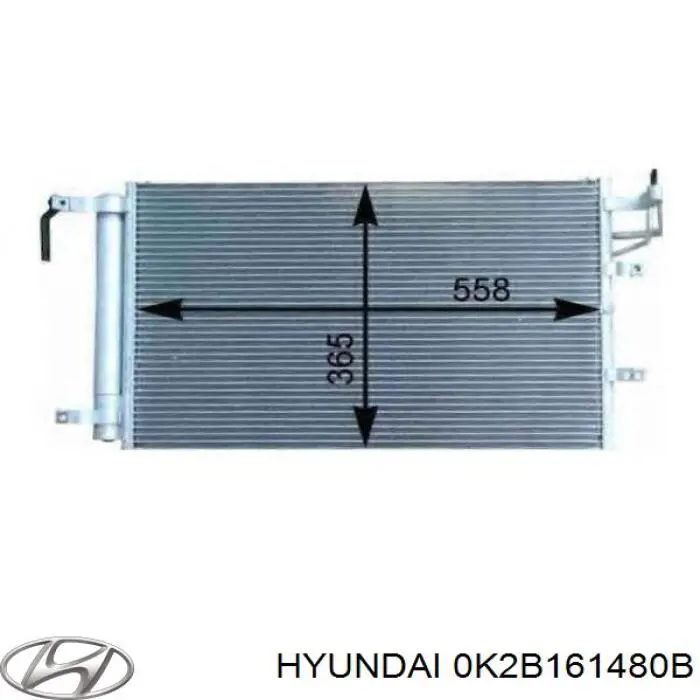 Конденсатор кондиционера Hyundai/Kia 0K2B161480B цена, от 323.07 USD