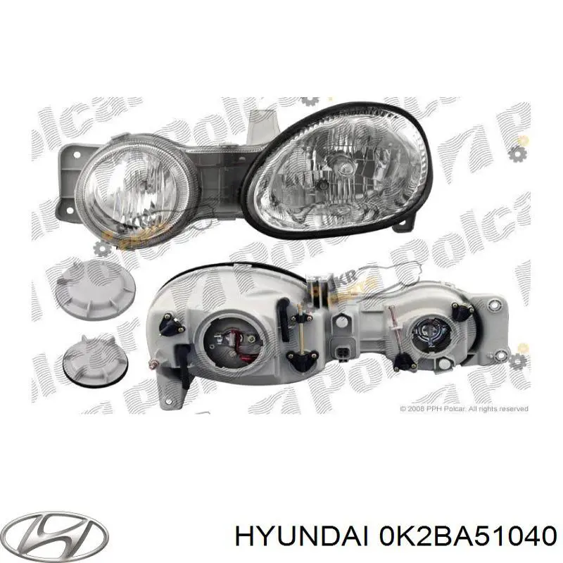 0K2BA51040 Hyundai/Kia фара левая