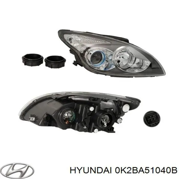 Купить 0K2BA51040 Hyundai/Kia Фара левая передняя