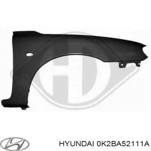 Боковая часть передняя правая Hyundai/Kia 0K2BA52111A цена, от  USD