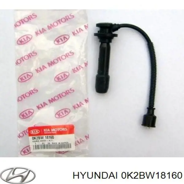 Провод высоковольтный, цилиндр №1, 4 Hyundai/Kia 0K2BW18160