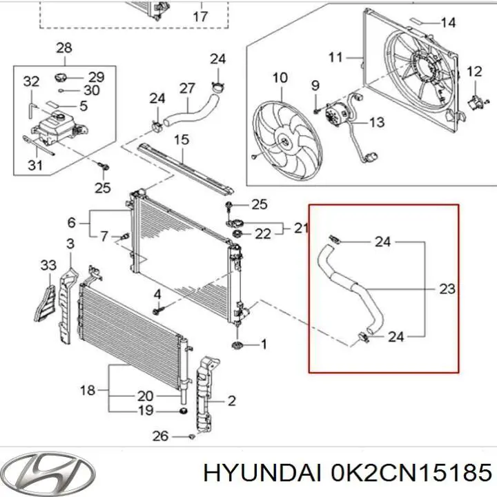  Hyundai/Kia 0K2CN15185 цена, от 8.05 USD