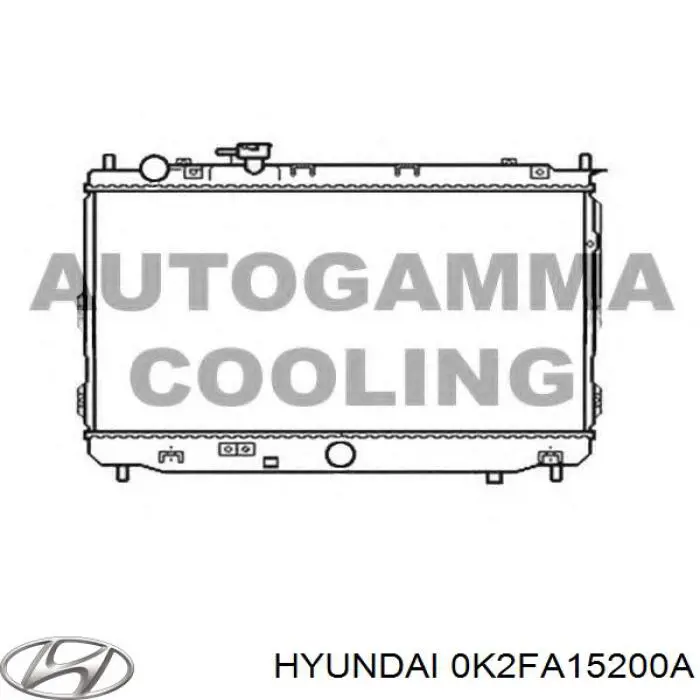 Радиатор охлаждения двигателя Hyundai/Kia 0K2FA15200A цена, от 151.14 USD