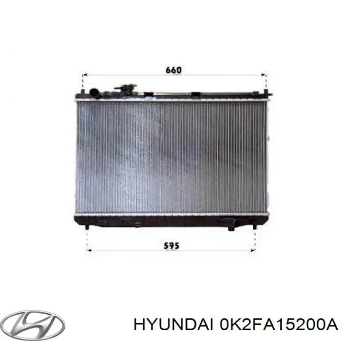 Купить 0K2FA15200A Hyundai/Kia Радиатор водяной