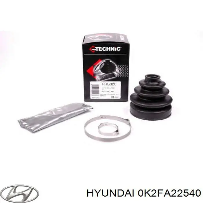 Купить 0K2FA22540 Hyundai/Kia Пыльник гранаты внутренний, передней полуоси