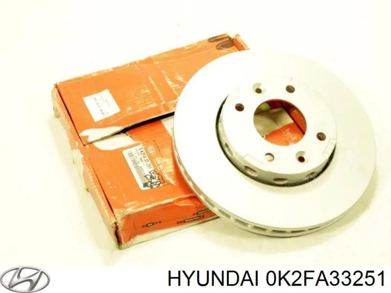 0K2FA33251 Hyundai/Kia диск тормозной передний