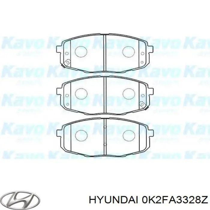 0K2FA3328Z Hyundai/Kia колодки тормозные передние дисковые
