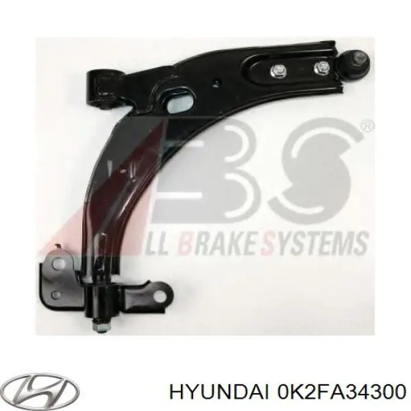 Купить 0K2FA34300 Hyundai/Kia Нижний правый рычаг передней подвески
