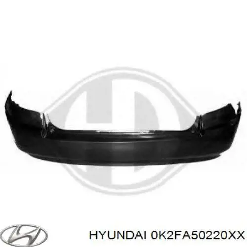 Pára-choque traseiro KIA Carens I FJ