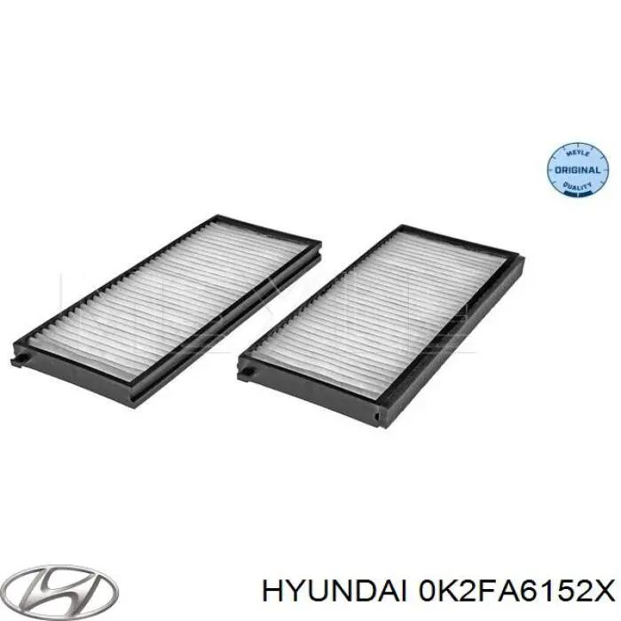 0K2FA6152X Hyundai/Kia Внутрисалонный фильтр