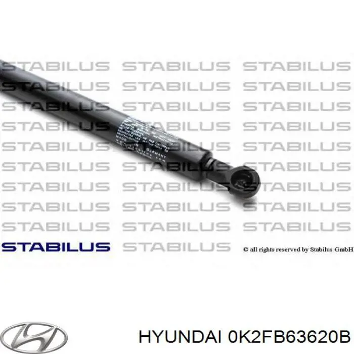 Амортизатор задней двери Hyundai/Kia 0K2FB63620B цена, от 18.18 USD