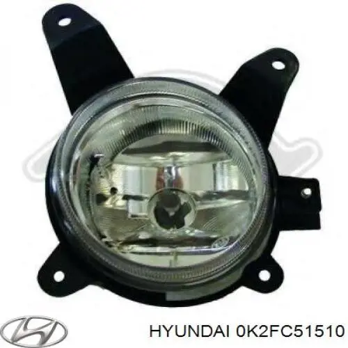 Фара противотуманная, правая Hyundai/Kia 0K2FC51510 цена, от 31.67 USD