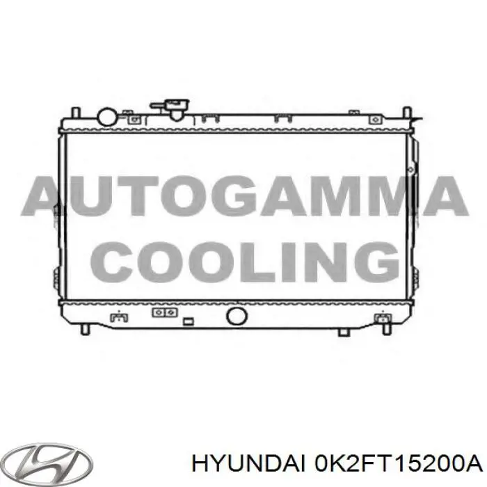 Радиатор 0K2FT15200A Hyundai/Kia