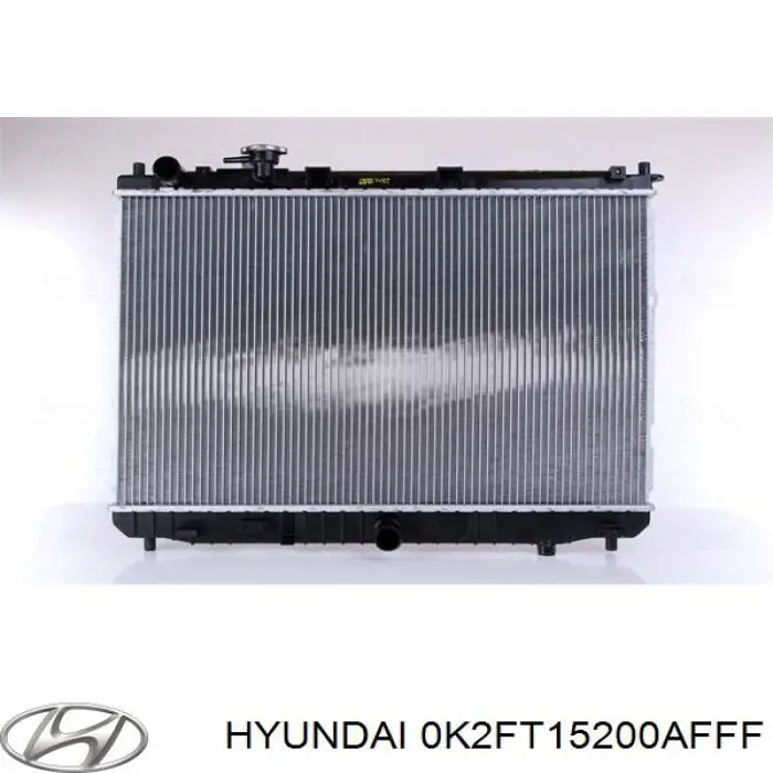 0K2FT15200AFFF Hyundai/Kia radiador de esfriamento de motor
