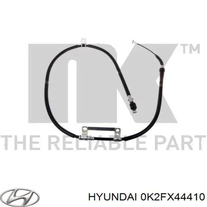 Задний правый трос ручника 0K2FX44410 Hyundai/Kia