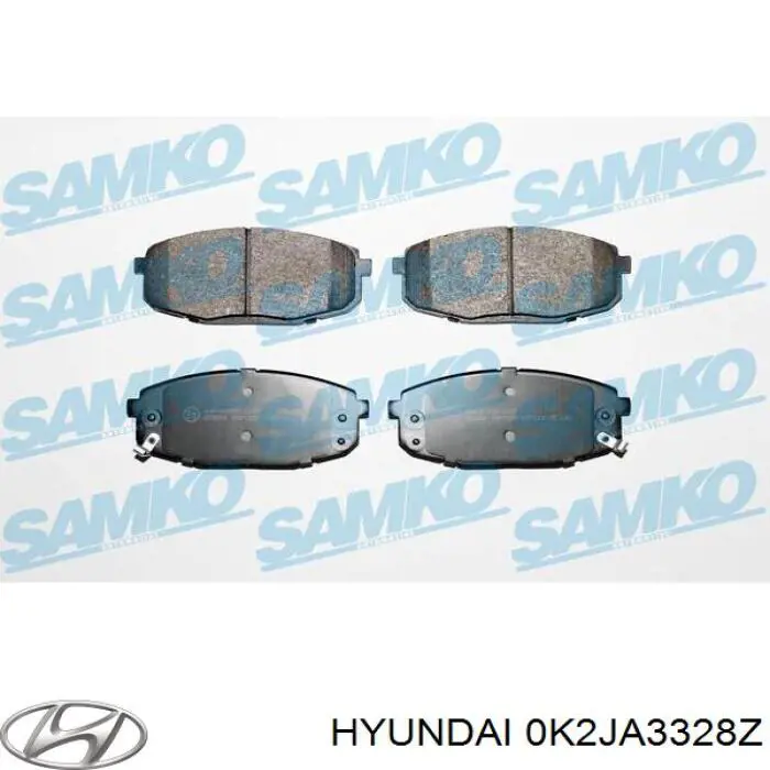 Колодки Hyundai/Kia 0K2JA3328Z цена, от 785.75 UAH