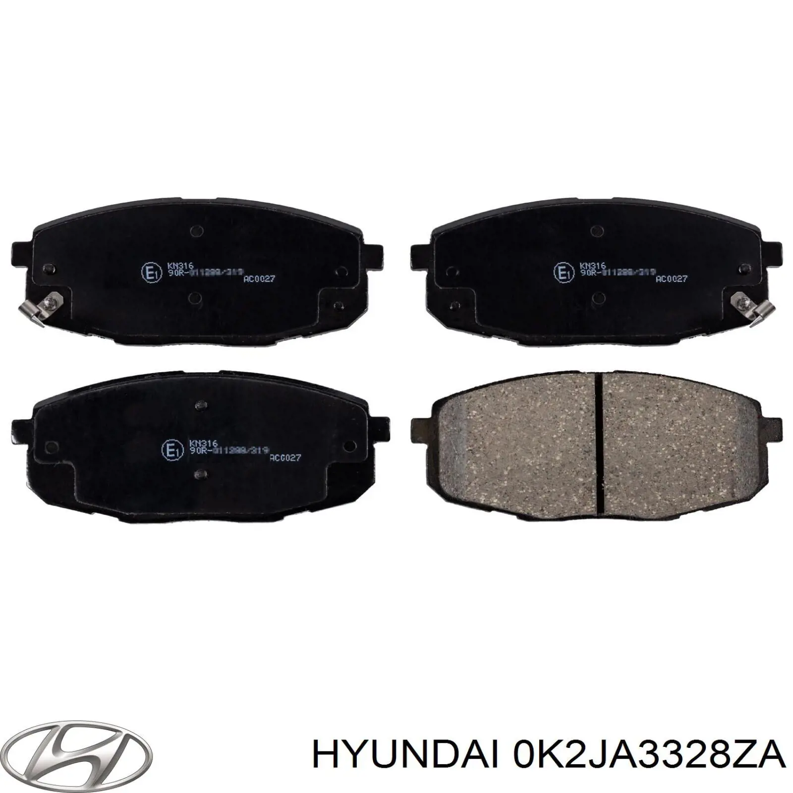 Купить 0K2JA3328ZA Hyundai/Kia Колодки тормозные