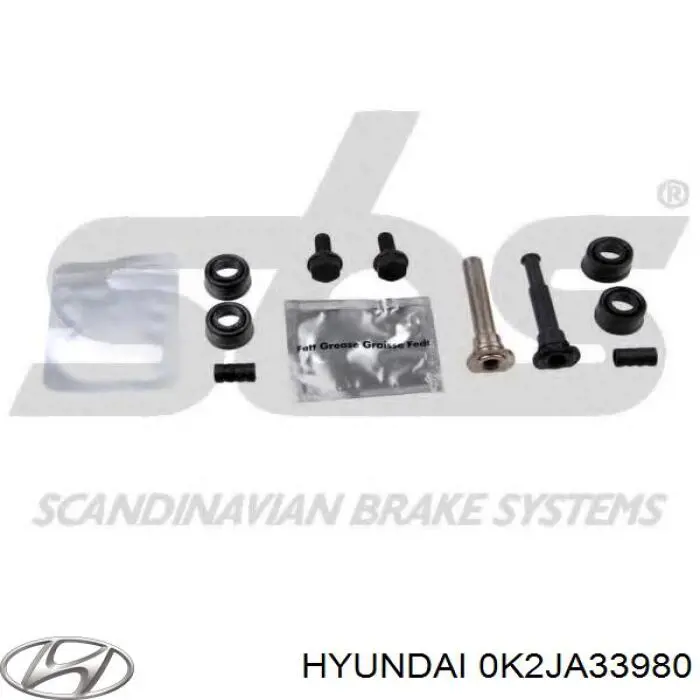 Купить 0K2JA33980A Hyundai/Kia Суппорт тормозной передний правый