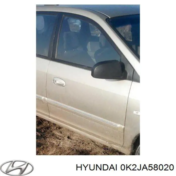 Купить 0K2JA58020 Hyundai/Kia Дверь передняя правая