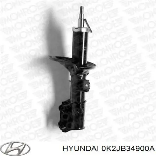 Амортизатор передний левый 0K2JB34900A Hyundai/Kia