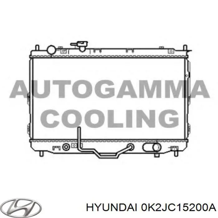 0K2JC15200A Hyundai/Kia Радиатор основной