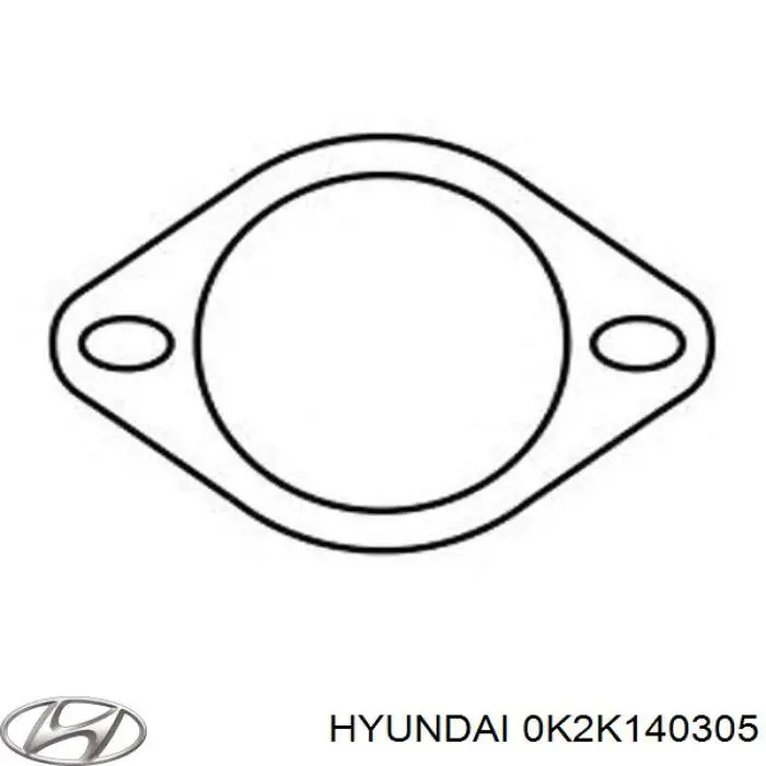 Vedante de tubo de admissão do silenciador 0K2K140305 Hyundai/Kia