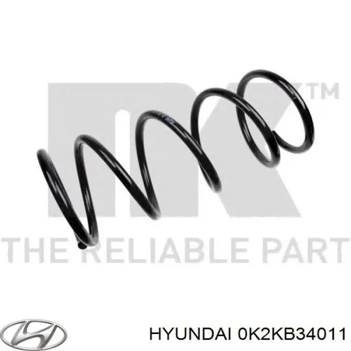 Передняя пружина 0K2KB34011 Hyundai/Kia