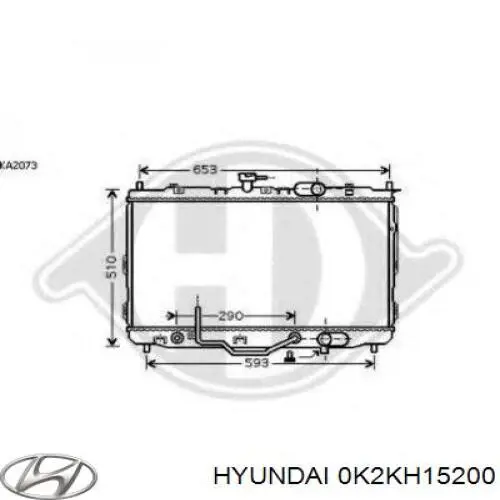 Радиатор охлаждения двигателя Hyundai/Kia 0K2KH15200 цена, от 114.92 USD