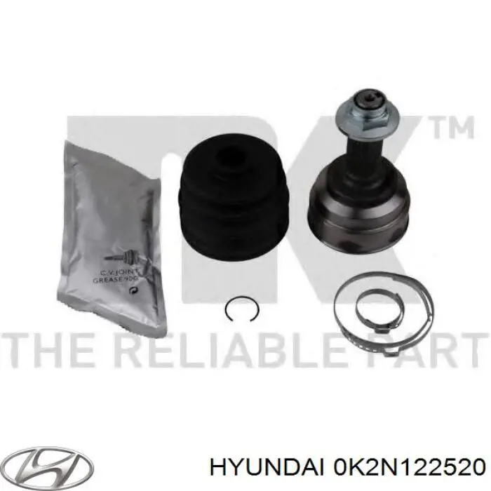 Купить 0K2N122520 Hyundai/Kia Шрус внутренний левый